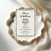 Invitation Mariage photo rétro unique