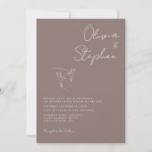 Invitation Mariage photo romantique minimaliste (Devant)