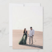 Invitation Mariage photo romantique minimaliste moderne (Dos)