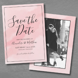 Invitation Mariage Photo Rose Faire Part de Conservation de l