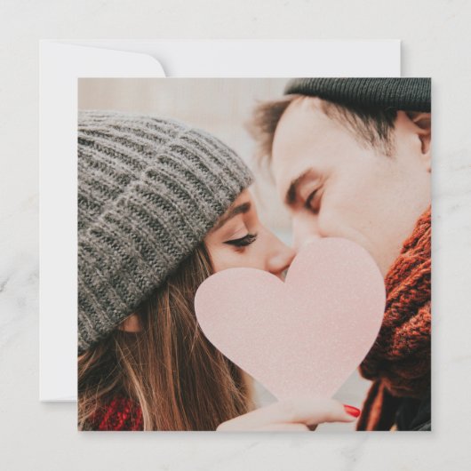 Invitation Mariage photo Rustic Green Wood String (Dos)