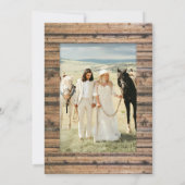 Invitation Mariage photo Rustic Neutral Boho ivoire à cadre d (Dos)