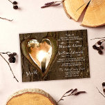 Invitation Mariage photo Rustic Wood Tree<br><div class="desc">Imaginez que vous prépariez le décor de votre fête de grange rustique. Rien n'attire l'oeil tout à fait comme une belle papeterie pour annoncer votre journée spéciale, alors pourquoi ne pas choisir le faire-part de mariage photo parfait qui célèbre la merveilleuse union de deux coeurs? Notre Faire-part de mariage photo...</div>