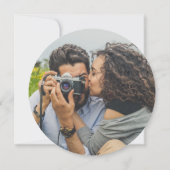 Invitation Mariage photo Rustique Fiançailles de coupe de boi (Dos)