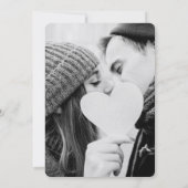 Invitation Mariage photo rustique Kraft Greenery (Dos)