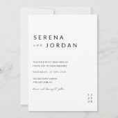Invitation Mariage photo Rustique moderne Boho (Dos)