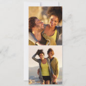 Invitation Mariage Photo Script Or Fleur Blanche 2 (Dos)