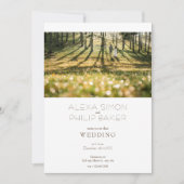 Invitation Mariage photo simple (Devant)