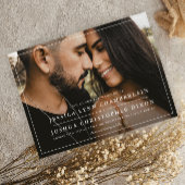Invitation Mariage photo simple