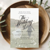 Invitation Mariage photo simple en noir et blanc