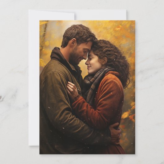 Invitation Mariage photo simple en noir et blanc (Dos)