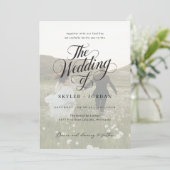 Invitation Mariage photo simple en noir et blanc (Debout devant)