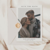 Invitation Mariage photo simple Enregistrer la date