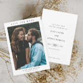 Invitation Mariage photo simple Enregistrer la date