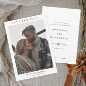 Invitation Mariage photo simple Enregistrer la date