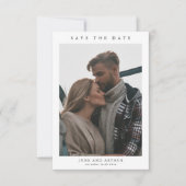 Invitation Mariage photo simple Enregistrer la date (Devant)