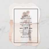 Invitation Mariage photo simple et élégant (Devant / Derrière)