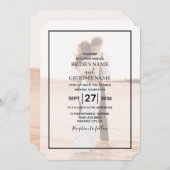 Invitation Mariage photo simple et élégant (Devant / Derrière)