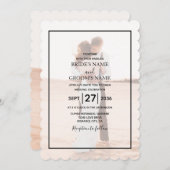 Invitation Mariage photo simple et élégant (Devant / Derrière)