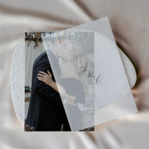 Invitation Mariage photo simple et élégant