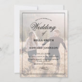 Invitation Mariage photo simple et élégant (Devant)