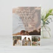 Invitation Mariage photo simple et élégant (Debout devant)