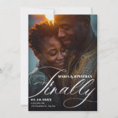 Invitation Mariage photo simple moderne  (Devant)