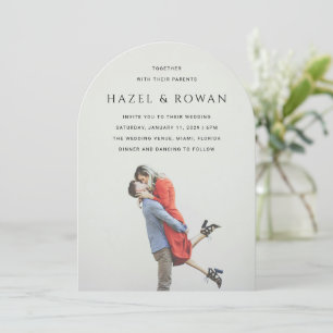 Invitation Mariage Photo Simple Moderne