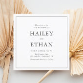 Invitation Mariage photo simple moderne