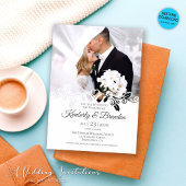 Invitation Mariage photo simple moderne