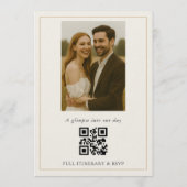 Invitation Mariage Photo Simple Moderne (Dos)