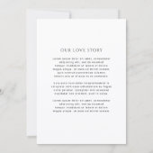 Invitation Mariage Photo Simple Moderne (Dos)