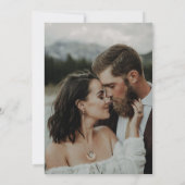 Invitation Mariage photo simple superposition (Dos)