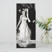 Invitation Mariage photo stylish Snowflake (Debout devant)