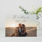 Invitation Mariage photo thématique du désert romantique (Debout devant)