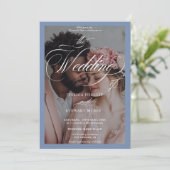Invitation Mariage photo tout en un (Debout devant)