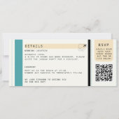 Invitation Mariage photo Tropical Beach Destination Embarquem (Dos)