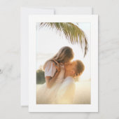 Invitation Mariage photo Tropical Gold Sand Palm Tree Boho (Dos)