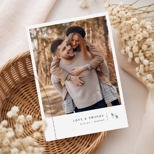 Invitation Mariage Photo Typographie Romantique Simple
