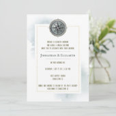 Invitation Mariage photo vintage Nautique (Debout devant)