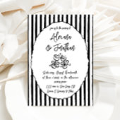 Invitation Mariage photo Vintage noir et blanc