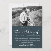 Invitation Mariage photo Whimsical Blue Rose (Devant)