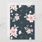 Invitation Mariage photo Whimsical Blue Rose (Dos)