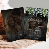 Invitation Mariage photo Whimsical Eucalyptus