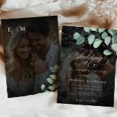 Invitation Mariage photo Whimsical Eucalyptus