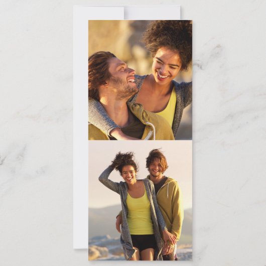 Invitation Mariage photo White Blossom Gold Script 2 (Dos)