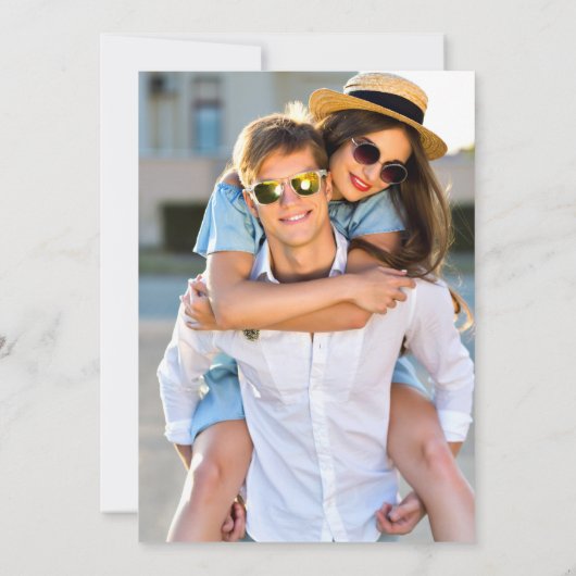 Invitation Mariage photo White Shades (Dos)