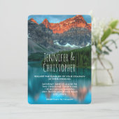 Invitation Mariage photographique pittoresque Mountain Landsc (Debout devant)