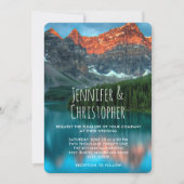 Invitation Mariage photographique pittoresque Mountain Landsc (Devant)