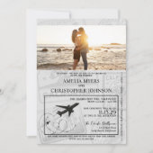 Invitation Mariage Pink California Passport (Devant)